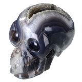 Geode Agate Human Skull for Home Decoration (0V72)