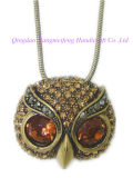 Simple Fashion Design Owl Animal Pendant Antique Jewelry Necklace