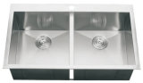 Handmade Topmount Double Kitchen Sink (D865120)