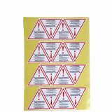 Self Adhesive Art Paper Sticker&Label for Warn and Caution