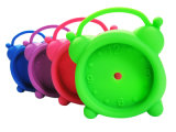 Promotional Logo Printed Candy Color Silicone Desk Alarm Clock