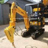 Hot Sale China Small Excavator with Hammer (W218)