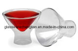 High Borosilicate Double Wall Martini Glass Cup (B-DBW22)