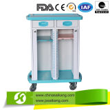 Stainless Steel Medical Record Holder Trolley Case History Trolley (CE/FDA/ISO)