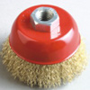 Cup Brush with High Quality Crimped Wire (65mm~150mm Diameter)