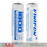 Eco-Friendly NiMH Battery AA Ni-MH Battery with Low Internal Resistance (VIP-AA1800)