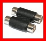 2RCA Female Plug to 2RCA Jack, Video Cnnector & Adapter