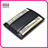Genuine Real Leather Thin Money Clip Magnet Wallet Slim Credit Card Holder Mini ID Case