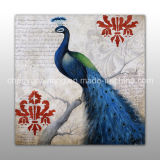 Handmade Bird Large Animal Decorative Oil Painting