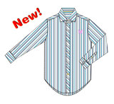 Men's New Stripe Embroidery Shirt (MDZ1208-0118)