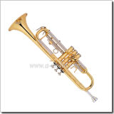 Yellow Brass Body Intermediate Bb Trumpet Horn with Case (TP8590-G)
