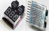 Lipo Battery Voltage Meter with Programmable Buzzer Alarm