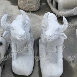 White Animal Stone Sculpture for Decoration