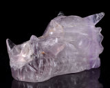 Natural Amethyst Carved Dragon Skull Carving #1A58, Crystal Healing