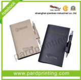 Hot Selling Embossed PU Cover Paper Notebook (QBN-14112)
