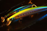 High Grade Plastic Fishing Lure--Long Cast Laser Finish Rattle Bass Minnow (HMAD150-175)