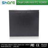 Share Strong Smart Green Dual Core Mini PC X3900, Support HDMI and WiFi, Support 3G, with Two LAN Port