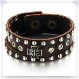 Fashion Jewellery Leather Jewelry Leather Bracelet (HR6016)