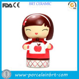 Favorable Home Decor Smile Ceramic Giftware Girl Doll