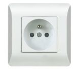 European One Gang French Wall Socket with Grounding