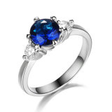 Fashion Jewellery Accessories Blue Sapphire CZ Gemstone Ring