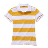 Ladies Polo Shirt Normal Style Stripes (MD-004)