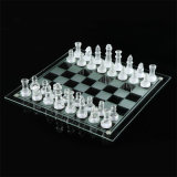 Sandblasting Glass Chess for Game or Gift