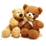 Lovely Soft Plush Teddy Bear Toys with Ribbon