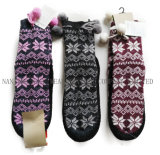 Winter Warm Floor Socks with Jacquard (NWS33P)