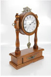 Real Wood Table Clock with Cabinet