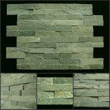 Green Grey Slate Stack Stone Veneer/Cultural Stone/Ledgestone for Wall Cladding