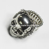 Jewellery-Skull Shaped Adjustable Metal Ring (LR338)