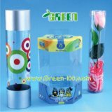 Fashion Style Clear Plastic Tube with Lid (B-1)