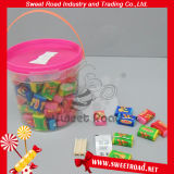 Star Tags with Fruit Chewing Gum in Cylinder Bottle, Bubble Gum
