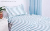 Green White Stripes Hospital Bed Linen