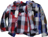 Men's Cotton Stripe Long Sleeve Shirt (t0066)
