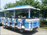 Amusement Park Tourist Road Trackless Train with Open Wagon (RSD-420P-1)