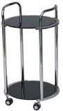 Dining Furniture-Glass and Metal Trolley (SD-518)