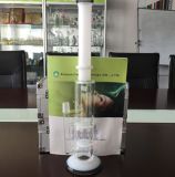 White Jade Glass Tube Dual Honeycomb Percolater Water Glass Pipe