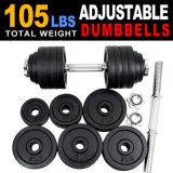 One 105 Lbs Adjustable Weight Dumbbells Set Kit 52.5 X 2PCS Dumbbell Plate (HD0235)