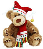 Lovely Plush Teddy Bear Toy for Christmas (GT- 09981)