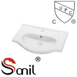 Good Shape Bathroom Ceramic Cabinet Sink with Upc Certificate (SN6082-65)