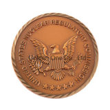 Custom 3D Logo Antique Copper Plated Corporate Coin