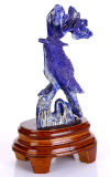 Natural Lapis Lazuli Bird Carving #Ah19, Exquisite Home Decoration