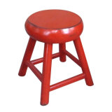 Chinese Antique Furniture Red Stool