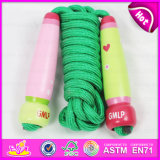 2015 Hot Sale Promotional Wooden Speed Jumping Rope Toy for Kids W01A118