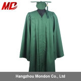 China Factory Adult Matte Forest Green Graduation Caps and Gowns
