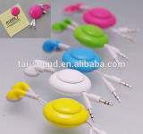 3.5mm Retractable Earphones with Magnet Can Be Fixed on Your Clothes