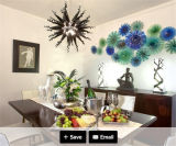 Blue and Green Decoration Glass Wall Art