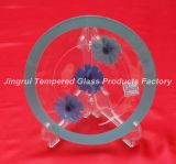 Clear Glass Tableware, Transparent Glass Plate for Decoration (JRRCLEAR0013)